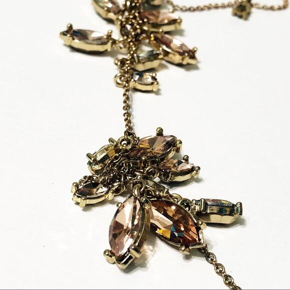 Banana Republic Long Crystal Cluster Necklace - Picture 3 of 4